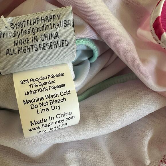 NWT The Original Flap Happy Baby Bathing Suit with Snaps UPF 50 Size 6 months - Picture 3 of 7